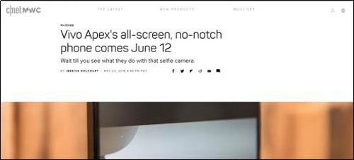 98%屏占比落空?vivo NEX 6月12日上海发布