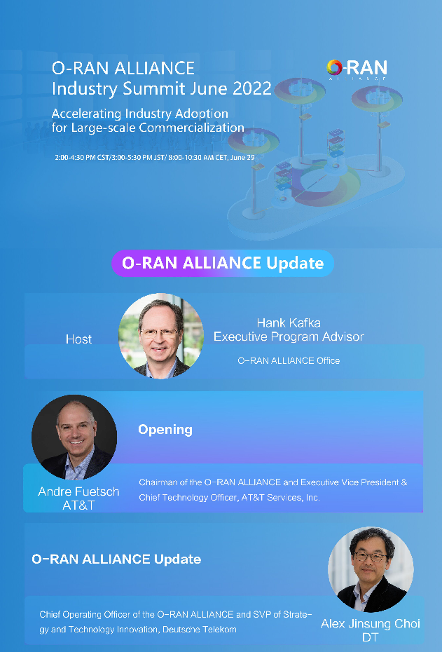 ORAN ALLIANCE Industry Summit will be held on June 29_通信世界网